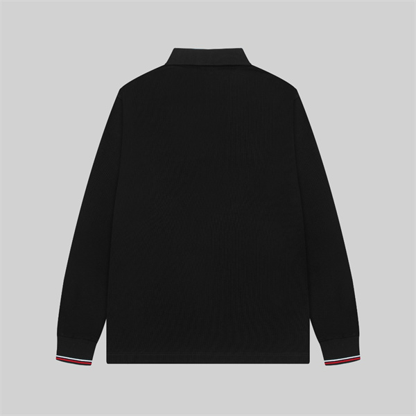洗練ベーシック トリコロールカフス MONCLER モンクレール コピー 長袖ポロシャツ ライトビジネス