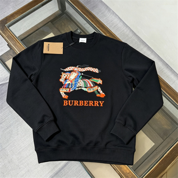 ホースグラフィック オレンジレター BURBERRY バーバリー コピー クルーネックトレーナー ブリティッシュレトロ