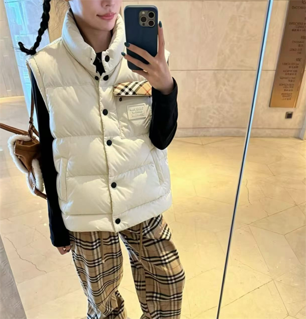 防寒性抜群♥2色☆BURBERRYバーバリーベストダウンコピー2026トレンド