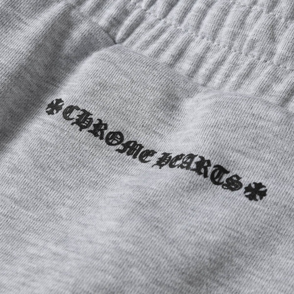 高品質 フレイム梵字プリント Chrome Hearts クロムハーツ 激安 コピー スウェットパンツ グレー 厚手 ヘビーウェイト ゆったり ストリート