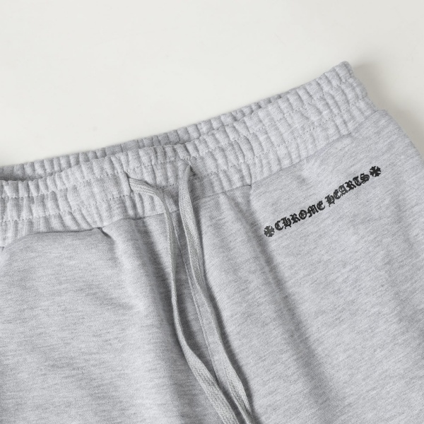 高品質 フレイム梵字プリント Chrome Hearts クロムハーツ 激安 コピー スウェットパンツ グレー 厚手 ヘビーウェイト ゆったり ストリート
