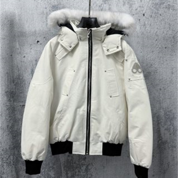 ファーフード付きショート丈 Moose Knuckles ムースナックルズ コピー ダウンジャケット スタンドカラー リブ切り替えデザイン