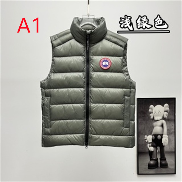 軽やかなノースリーブスタイル Canada Goose カナダグース コピー ダウンベスト スタンドカラー 横段キルティングデザイン