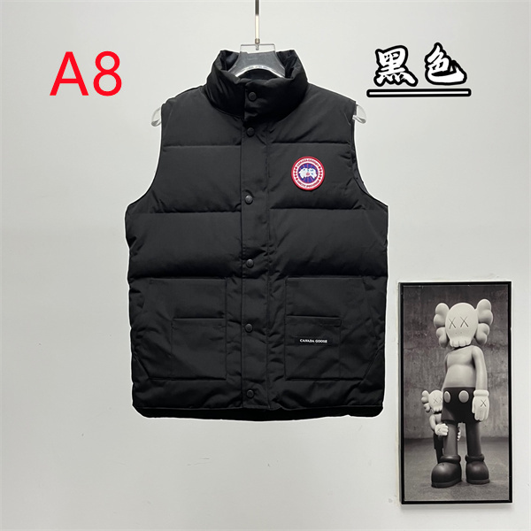 存在感のあるボリュームシルエット Canada Goose カナダグース コピー ダウンベスト スタンドカラー 横段キルティング仕様