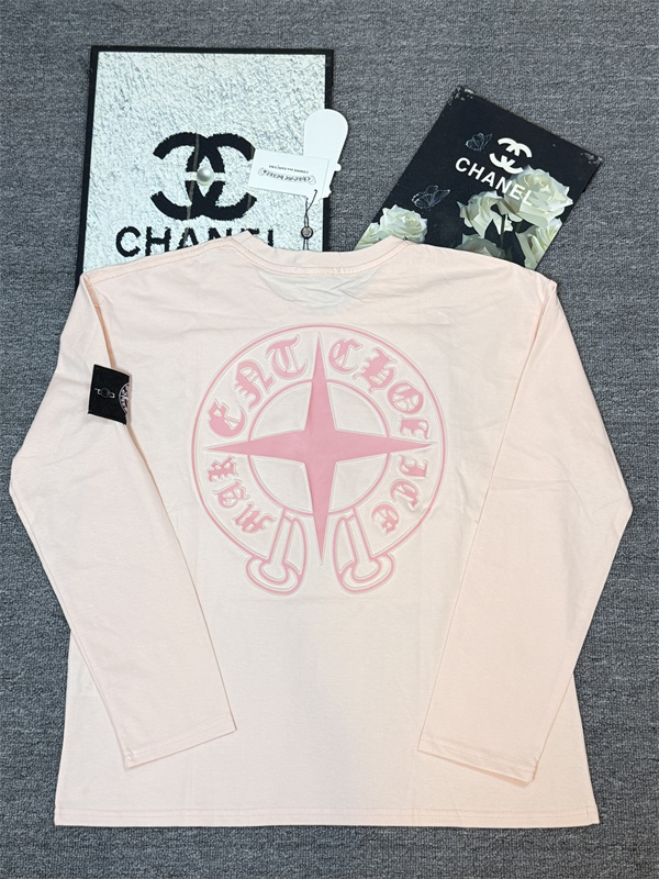存在感あるバックプリント STONE ISLAND × CHROME HEARTS ストーンアイランド×クロムハーツ コピー ロンT 男女兼用カジュアル