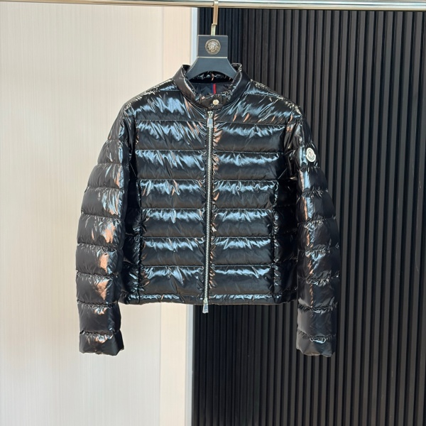 モンクレールMONCLER激安Papillonダウンジャケットレディース光沢ナイロン立ち襟グースダウン軽量防寒秋冬アウター