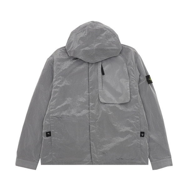 都会派ミリタリースタイル STONE ISLAND ストーンアイランド コピー フード付きジャケット ブラック・カーキ・グレー3色