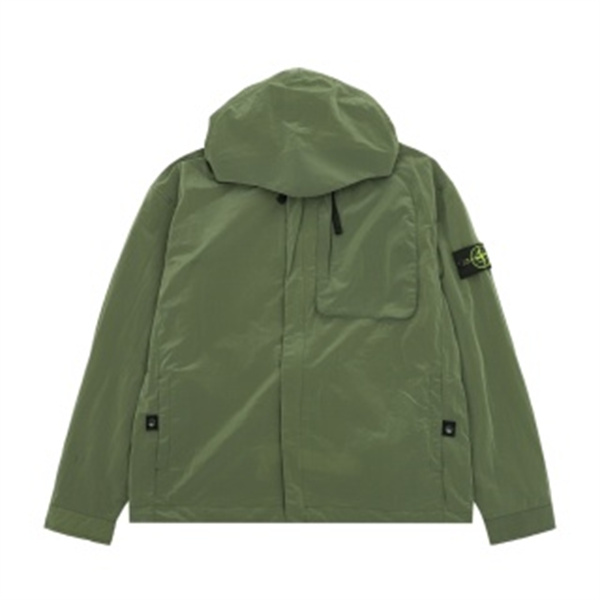 都会派ミリタリースタイル STONE ISLAND ストーンアイランド コピー フード付きジャケット ブラック・カーキ・グレー3色