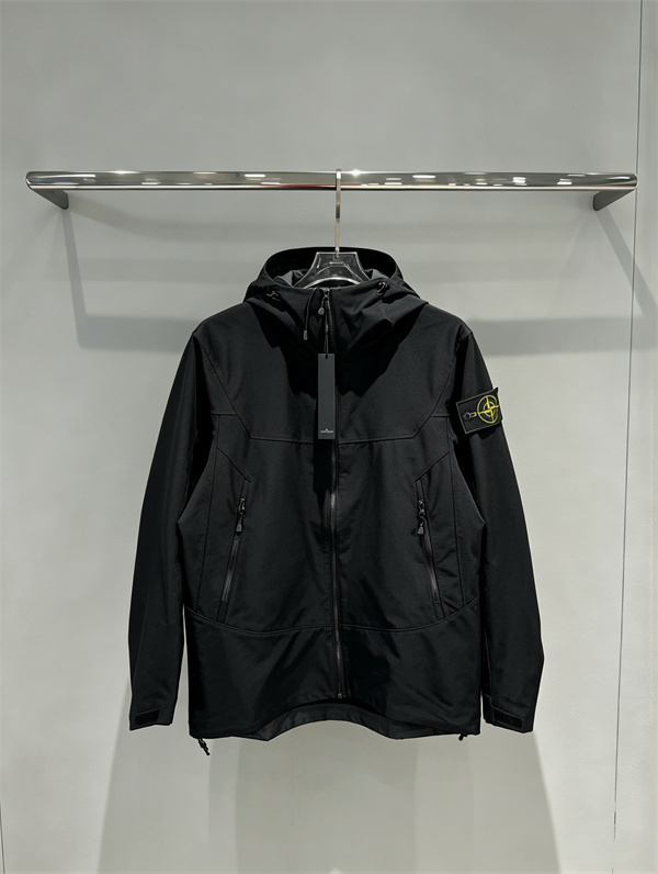 洗練されたモノトーン STONE ISLAND ストーンアイランド コピー マウンテンパーカー フード付き春秋アウター