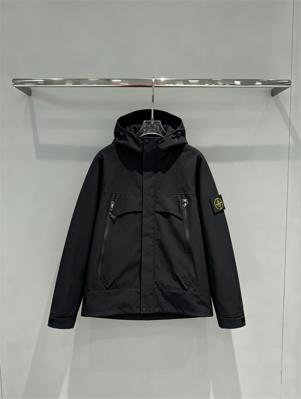 爽やかなライトブルー STONE ISLAND ストーンアイランド コピー マウンテンパーカー 配色ジップ春秋アウター