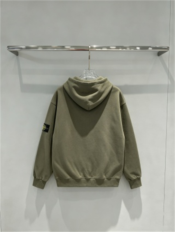 ヴィンテージ加工が映える STONE ISLAND ストーンアイランド コピー ジップパーカー カーキ・グレー系4色