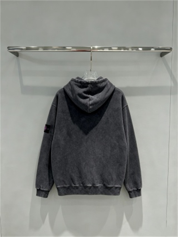 ヴィンテージ加工が映える STONE ISLAND ストーンアイランド コピー ジップパーカー カーキ・グレー系4色