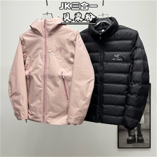 春冬兼用の3WAY仕様 ARC'TERYX アークテリクス コピー マウンテンパーカー ダウンインナー付きピンク