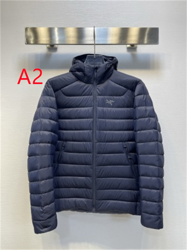 淡色に映えるオレンジジップ ARC'TERYX アークテリクス コピー キルティングダウンブルゾン 冬アウトドア