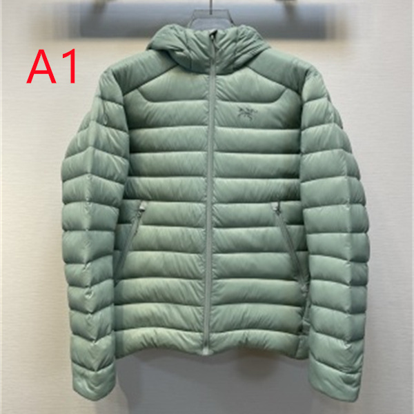 淡色に映えるオレンジジップ ARC'TERYX アークテリクス コピー キルティングダウンブルゾン 冬アウトドア