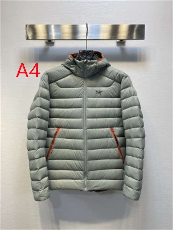 淡色に映えるオレンジジップ ARC'TERYX アークテリクス コピー キルティングダウンブルゾン 冬アウトドア