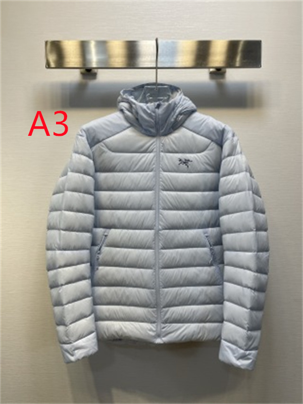 淡色に映えるオレンジジップ ARC'TERYX アークテリクス コピー キルティングダウンブルゾン 冬アウトドア