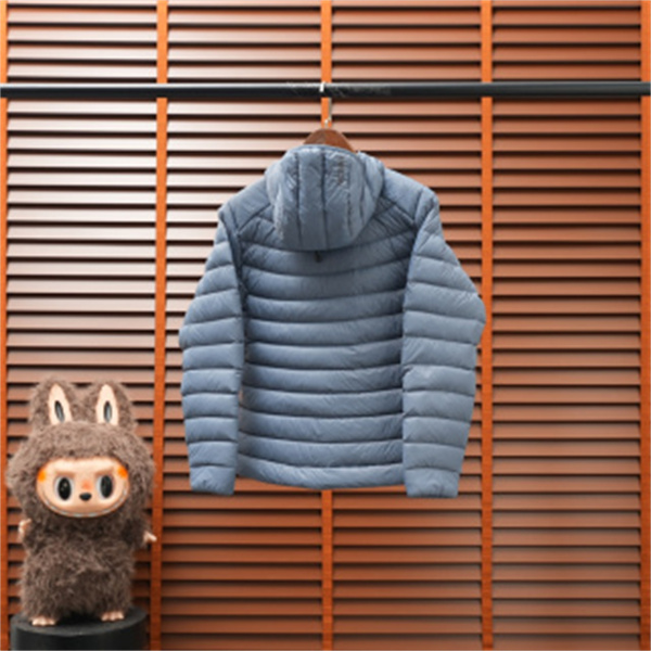 星空パープルが映える ARC'TERYX アークテリクス コピー フード付きダウンブルゾン 細幅キルティング