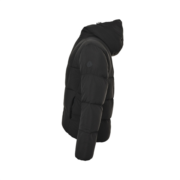 都会的なチャコールグレー MONCLER モンクレール コピー フード付きダウンブルゾン 立体キルティング