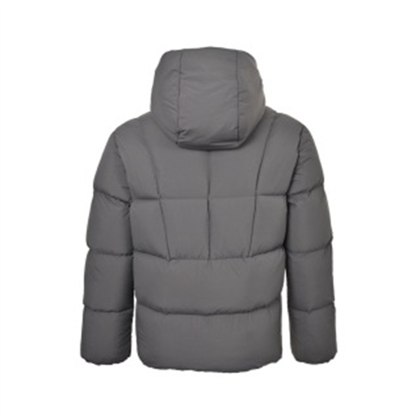 都会的なチャコールグレー MONCLER モンクレール コピー フード付きダウンブルゾン 立体キルティング