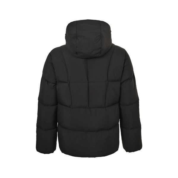 都会的なチャコールグレー MONCLER モンクレール コピー フード付きダウンブルゾン 立体キルティング