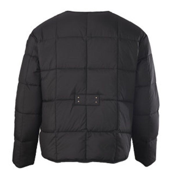 上品なノーカラー MONCLER モンクレール コピー ダウンジャケット ゴールドボタン黒ベージュ