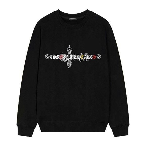 カラフルクロス ロゴ クルーネック CHROME HEARTS クロムハーツ コピー スウェット ロックカジュアル