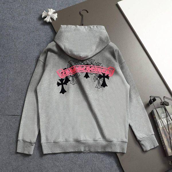 ロゴ風刺繍 プルオーバー CHROME HEARTS クロムハーツ コピー パーカー ストリートロック