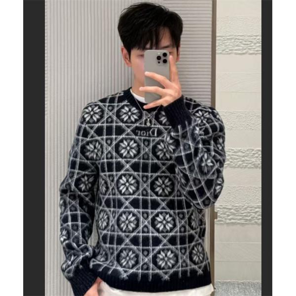 FW26★DIORディオールニットウェアコピー Oblique セーターおしゃれコーディネート希少新作
