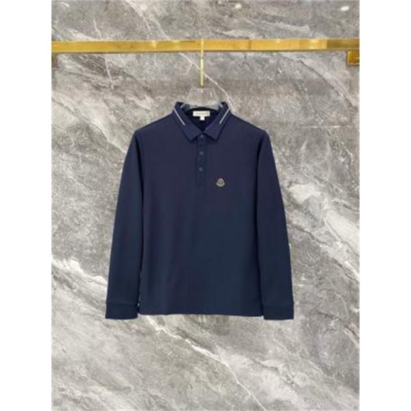 ラインカラー きれいめ通勤 MONCLER モンクレール コピー 長袖ポロシャツ メンズビジネス