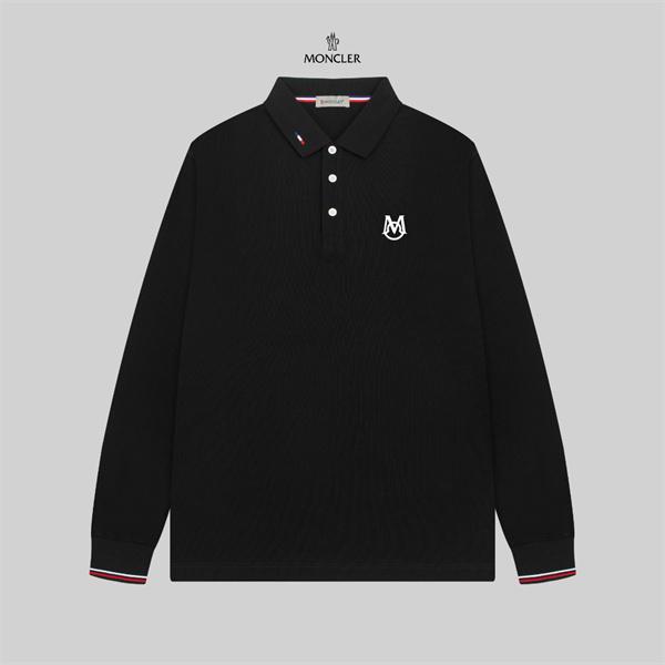洗練ベーシック トリコロールカフス MONCLER モンクレール コピー 長袖ポロシャツ ライトビジネス