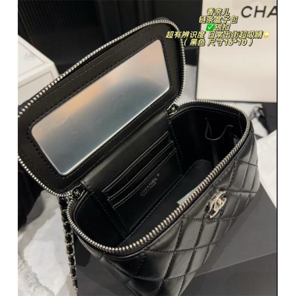 シャネル ヴァニティコピー☆ CHANEL化粧ポーチ ミラー付き 大容量 持ち運び便利 トラベル レディース 化粧箱