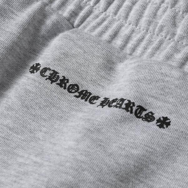 高品質 フレイム梵字プリント Chrome Hearts クロムハーツ 激安 コピー スウェットパンツ グレー 厚手 ヘビーウェイト ゆったり ストリート