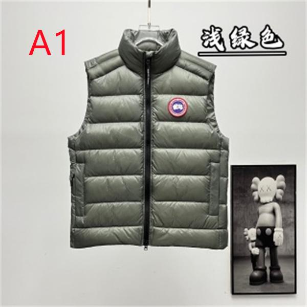 軽やかなノースリーブスタイル Canada Goose カナダグース コピー ダウンベスト スタンドカラー 横段キルティングデザイン