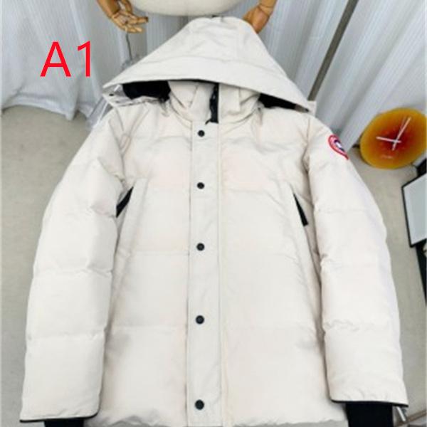 細部までこだわった機能的なデザイン Canada Goose カナダグース コピー ダウンジャケット スナップボタン前立て 袖ロゴワッペン