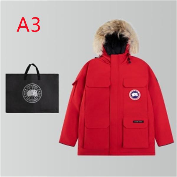 大型フラップポケットが目を引く Canada Goose カナダグース コピー ダウンジャケット ラウンドロゴ 比翼フロント仕様