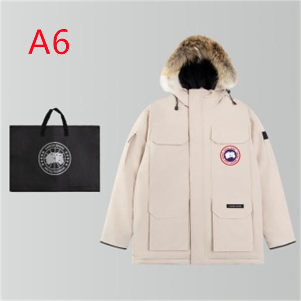 大型フラップポケットが目を引く Canada Goose カナダグース コピー ダウンジャケット ラウンドロゴ 比翼フロント仕様