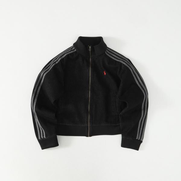 ポロラルフローレン Polo Ralph Lauren 激安 デニムジャケット メンズ レディース 2026新作 立ち襟 フルジップ 三本ライン ポニー刺繍ロゴ ウォッシュ加工 