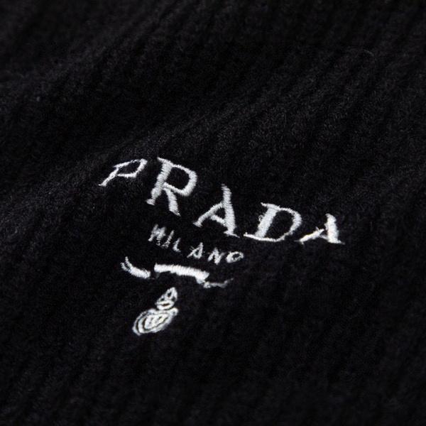 プラダ PRADA 激安 ニットカーディガン メンズ 2026秋冬新作 ウールニット クルーネック 刺繍ロゴ ボタン開閉 リブ編み 柔らかい 暖かい レギュラーフィット 長袖 セーター