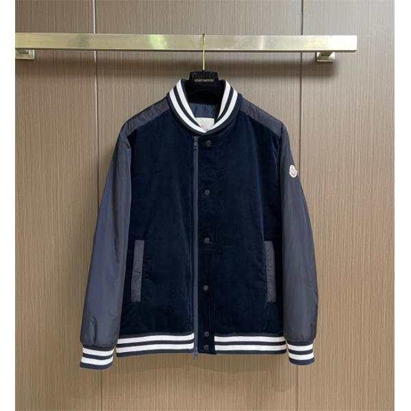 モンクレールジャケットコピー☆☆MONCLERパッチワークデザイン スタジャン ジップアップ  ラグラン袖 カジュアル アウター