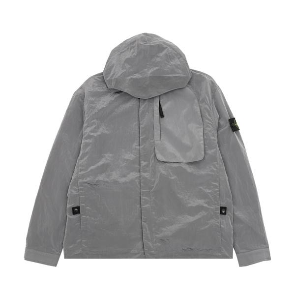 都会派ミリタリースタイル STONE ISLAND ストーンアイランド コピー フード付きジャケット ブラック・カーキ・グレー3色