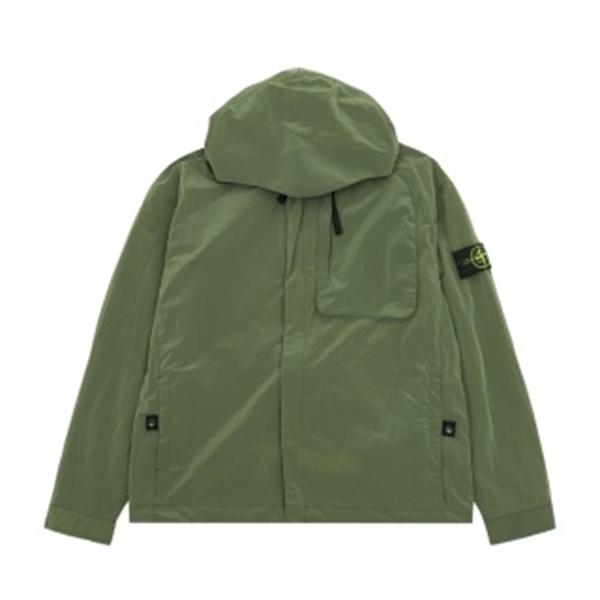 都会派ミリタリースタイル STONE ISLAND ストーンアイランド コピー フード付きジャケット ブラック・カーキ・グレー3色