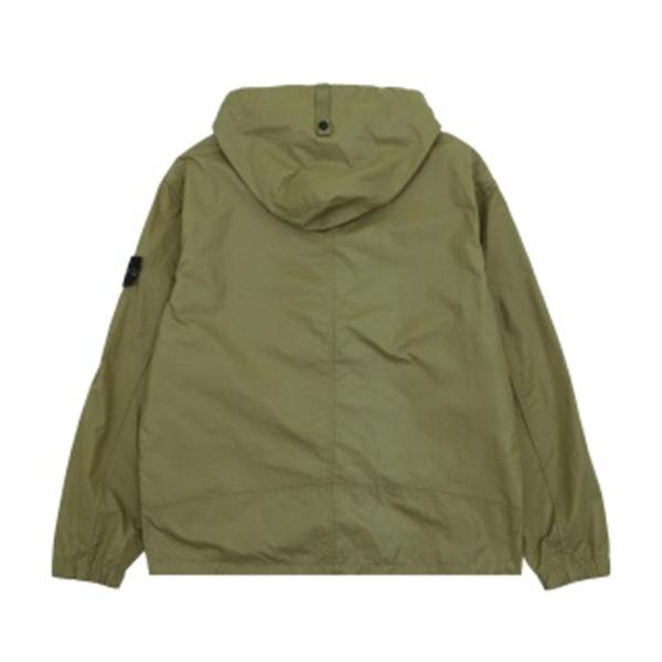 春秋の街歩きに最適 STONE ISLAND ストーンアイランド コピー ナイロンジャケット フード付き黒カーキブルー