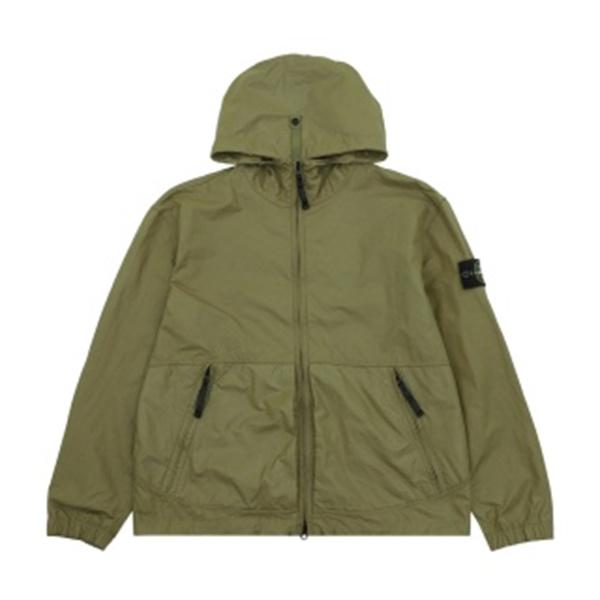 春秋の街歩きに最適 STONE ISLAND ストーンアイランド コピー ナイロンジャケット フード付き黒カーキブルー