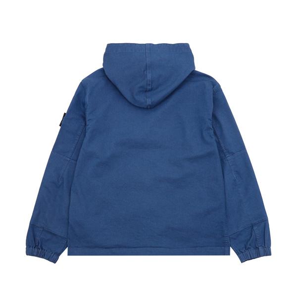 春秋の街歩きに最適 STONE ISLAND ストーンアイランド コピー ナイロンジャケット フード付き黒カーキブルー