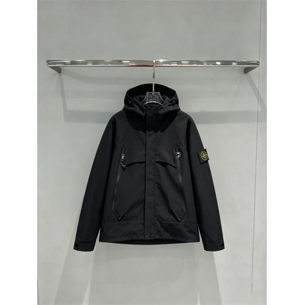 爽やかなライトブルー STONE ISLAND ストーンアイランド コピー マウンテンパーカー 配色ジップ春秋アウター