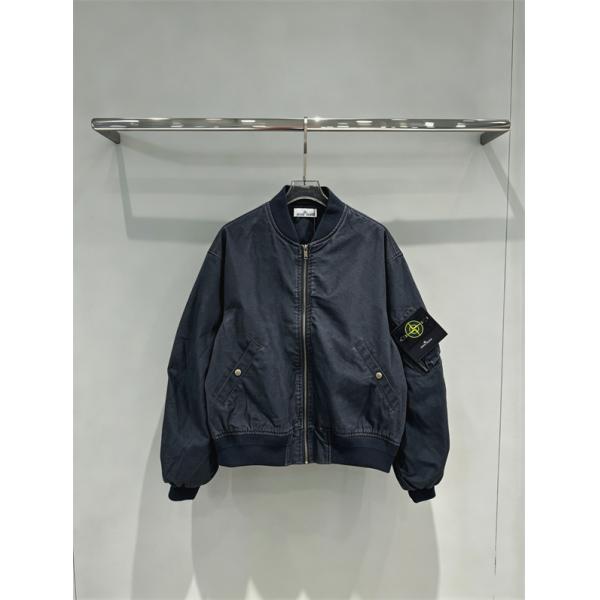 ヴィンテージ感漂う STONE ISLAND ストーンアイランド コピー ボンバージャケット ベージュ・ネイビー秋冬カジュアル