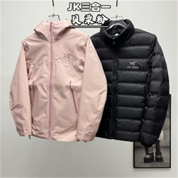 春冬兼用の3WAY仕様 ARC'TERYX アークテリクス コピー マウンテンパーカー ダウンインナー付きピンク
