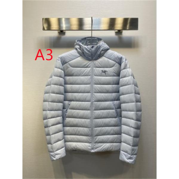 淡色に映えるオレンジジップ ARC'TERYX アークテリクス コピー キルティングダウンブルゾン 冬アウトドア