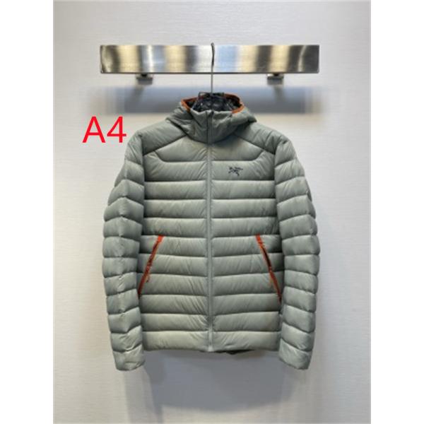 淡色に映えるオレンジジップ ARC'TERYX アークテリクス コピー キルティングダウンブルゾン 冬アウトドア